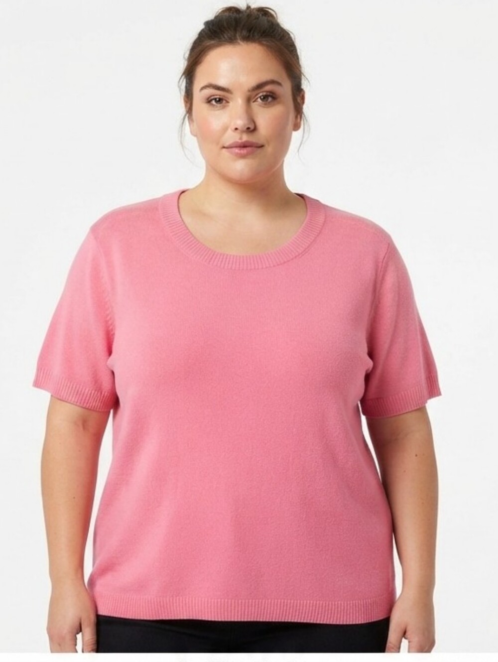NWT Edited x Hunter McGrady Pink Short Sleeve Sweater
